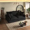 Black + Velvet + 3 Seat