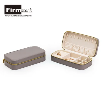 Leather Travel Jewellery Box Set Gift Show Case Velvet Jewelry Package Portable Storage Box