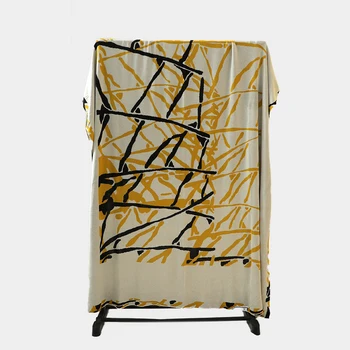 mustard yellow stripe camouflage herringbone softest elastic force washable bamboo fiber picnic beach blanket