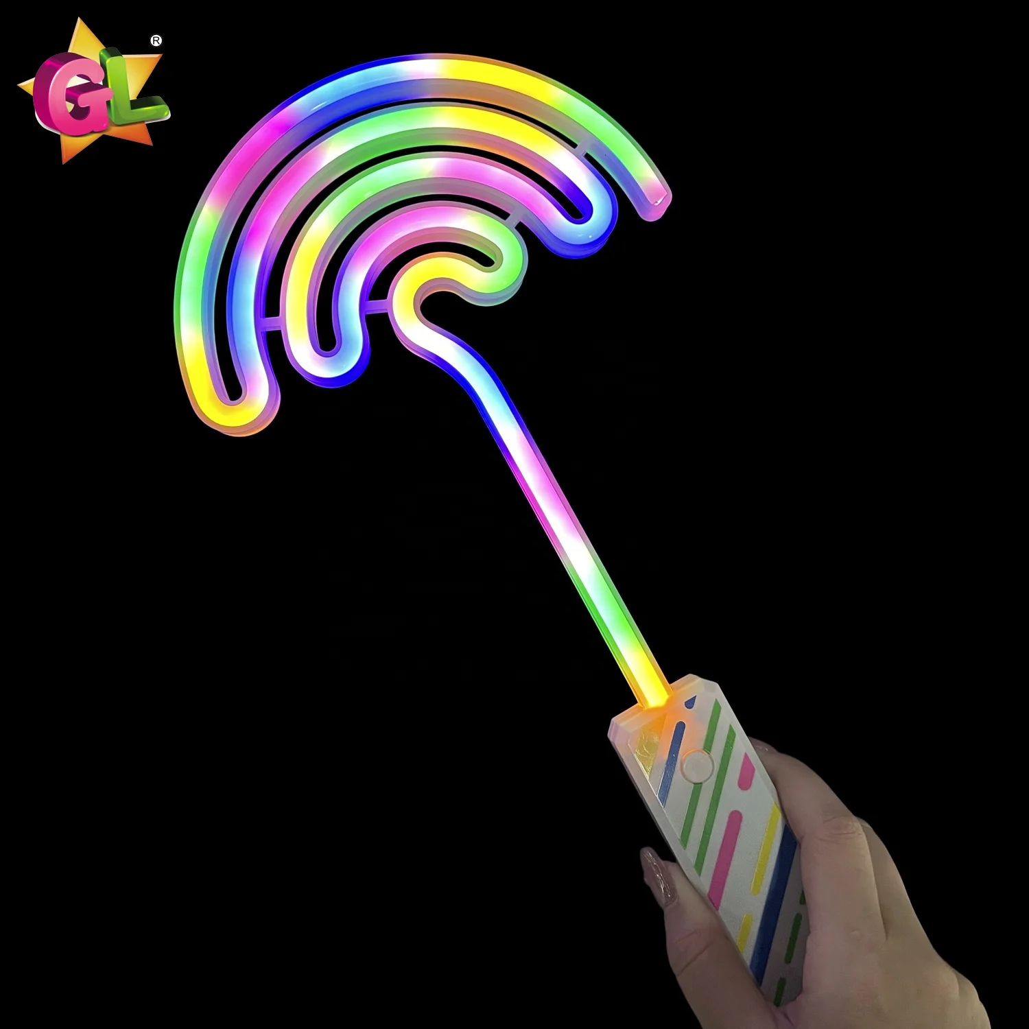New Light Up Toys Light Up Rainbow Neon Wand Led Toys Flash Stick Festival Children Gift Party