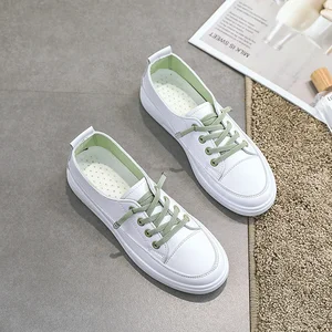 Summer Fashion Women's Board Shoes White Anti-Slippery for Autumn & Spring Leisure Travel Personalized Simple Design