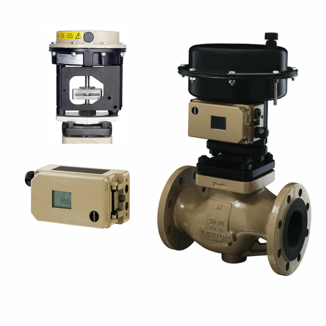 Samson 3372 Pneumatic Diaphragm Actuator With Samson 3730 Electropneumatic Positioner Stock Supplier For Control Valves