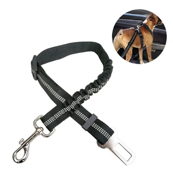 Adjustable Dog Car Seat Belt Nylon Lead Dog Leash Backseat Safety Belt Dog Harness Pet Collars