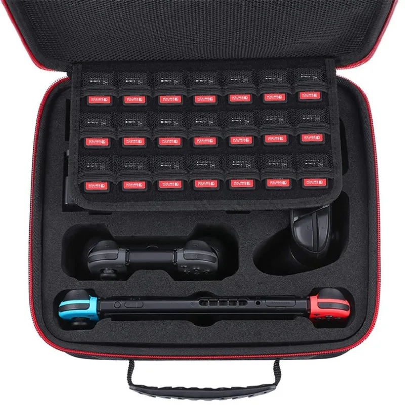 Large Capacity Storage EVA Case for Nintendo Switch Console Special Durable Travel EVA Video Game Case Pouch  Hard Carry