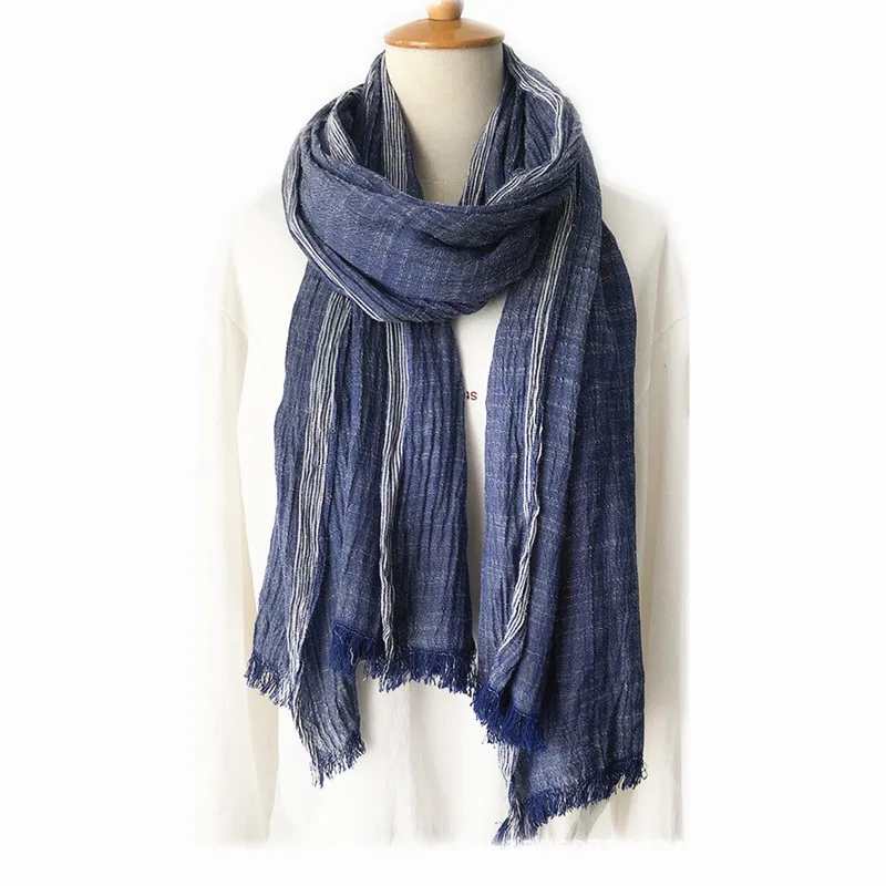 Plain White Men's Scarf