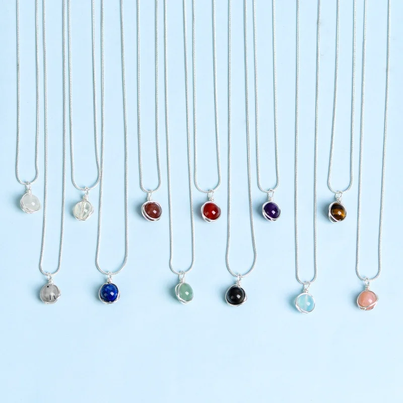 Elegant Zodiac Necklace Pendant - Multi-Color Options