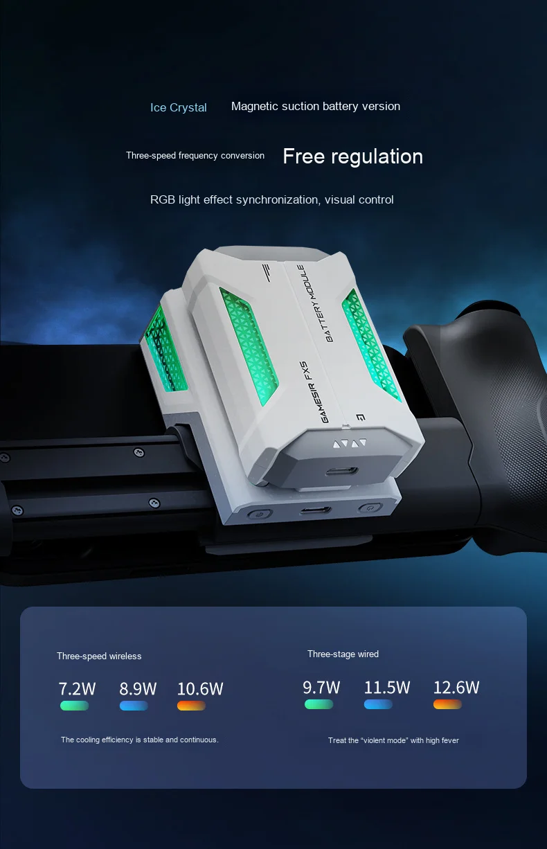 Gamesir Fx5 Ice Crystal Semiconductor Radiator X5Lite Dedicated Game Controller Case Compatible Phone Cooler Battery Version