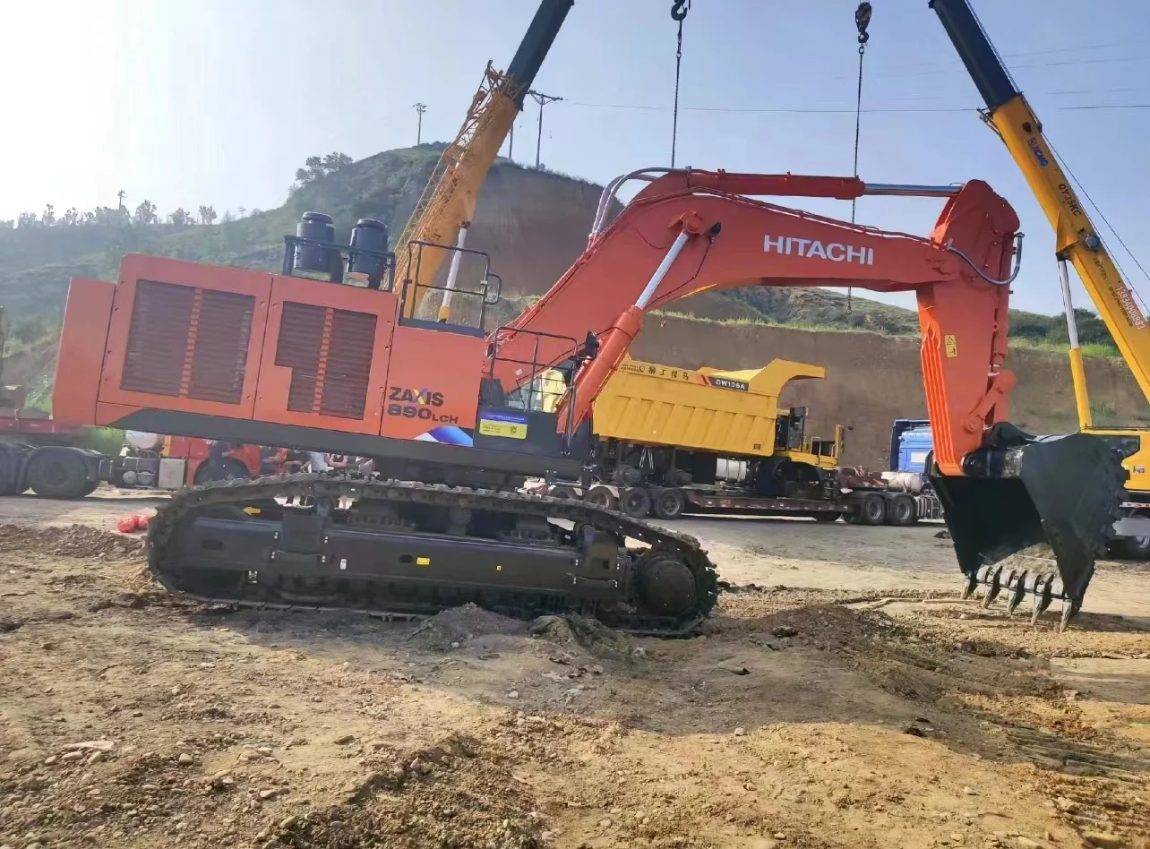 ゆうぞう Hitachi ZAXIS 890 LCH Excavator Loading Dumper - YouTube