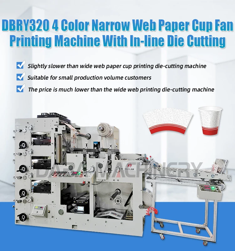 Automatic Paper Cup Fan Printing Machine - High Speed & Quality
