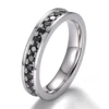 Real solid 18K gold moissanite diamond ring