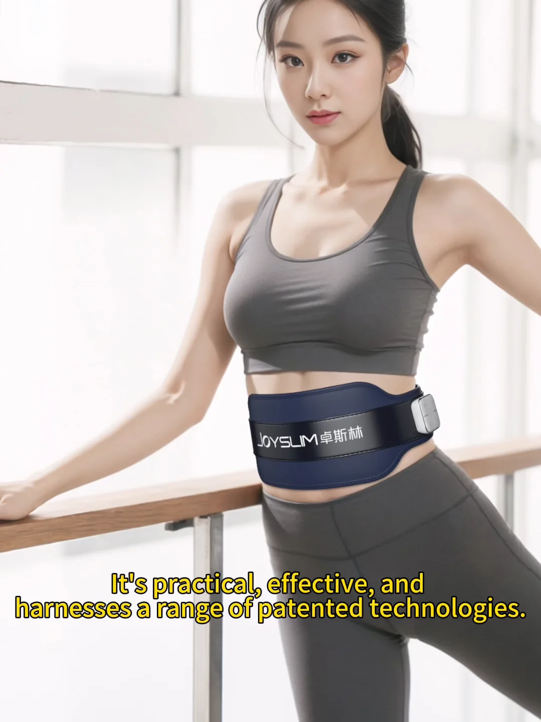 2024 Joyslim Sublimation Ems Infrared Slimming Belt Vibration Massage