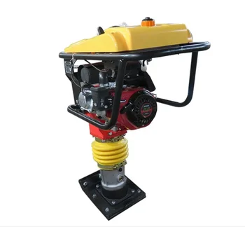 Portable Plate Tamp Machine Gasoline Engine Vibratory Tamping Rammer