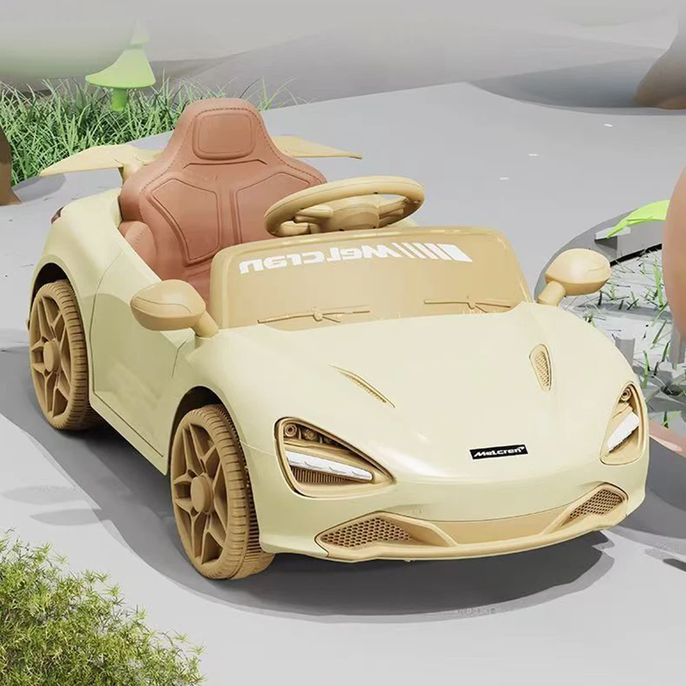 Children's Electric Four-Wheel Ride-On Toy Battery Operated Swing Car with Remote Control Metal Construction