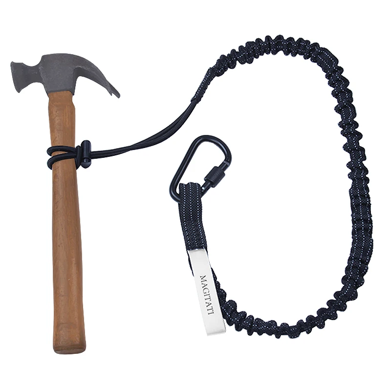 Lanyard Scaffolding Tool Construction Working at Height Safety Tool Holder Carabiner Cord Snap Hook Tool Lanyard Plus Adjustable