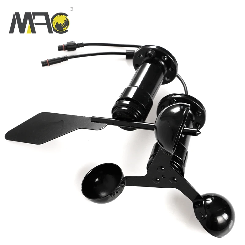 Macsensor 4-20MA 0-5V 0-10V 0-2V Анемометр из алюминиевого сплава RS485 импульсный контроллер передатчик скорости