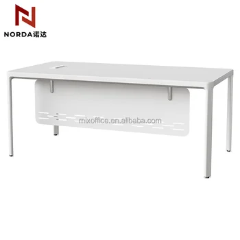 Factory Simple Office Counter Table Working Meeting Table Metal Frames Manager Business Office Table