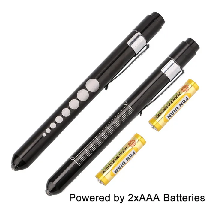 Medical First Aid LED Pen Light Flashlight Torch Doctor Nurse EMT Emergency Medical Pen Light with Pupil Gauge
