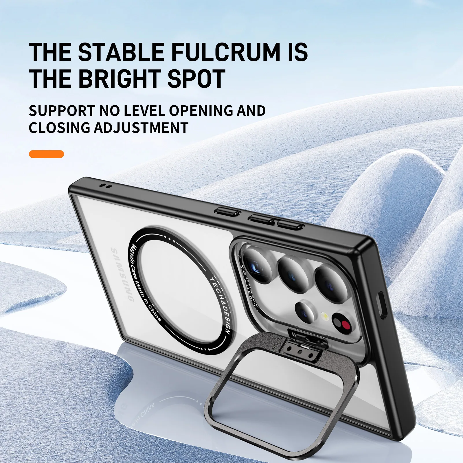 Samsung S24 Plus Mag Safe Luxury Case With Invisible Stand Cover