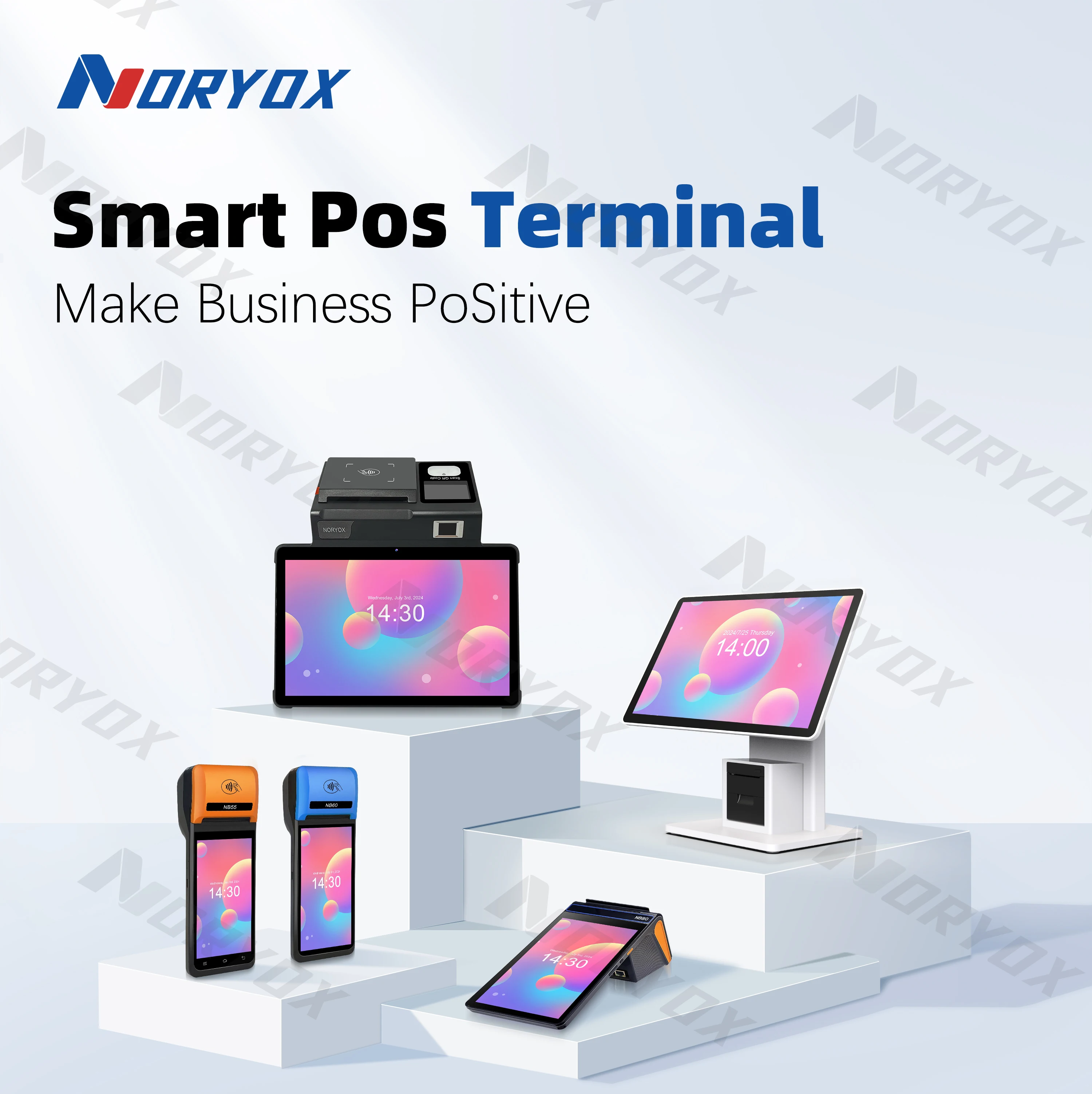 Noryox источник поставка Nb55l Android 12 Pos-терминал 5 дюймов 3 ГБ + 16 4 г Wi-Fi кассовый аппарат