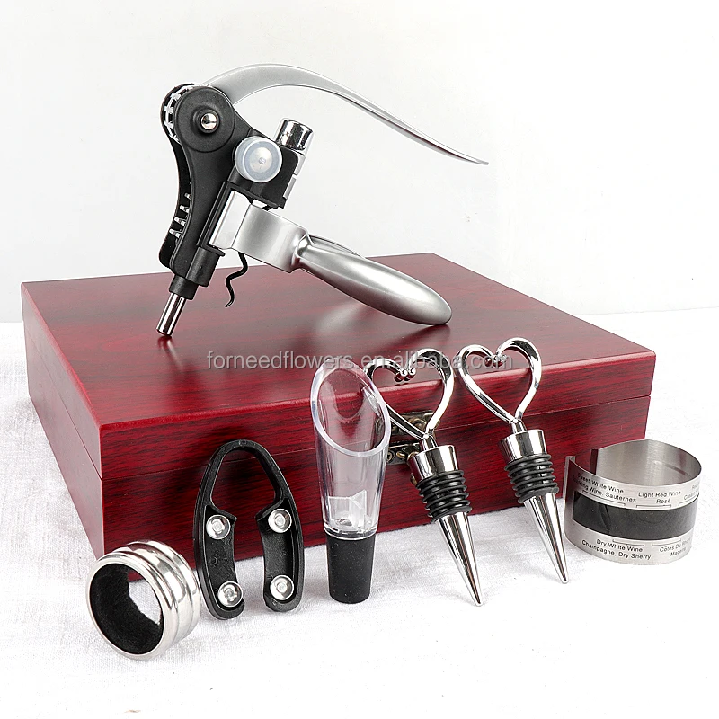 Amazon Directly Supplier Wine Accessories Gift Set Rabbit Corkscrew Set