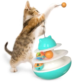 Low Price Customized Environmentally Materials Cat Nip Toy Ball Shake The Turntable Cat Toy