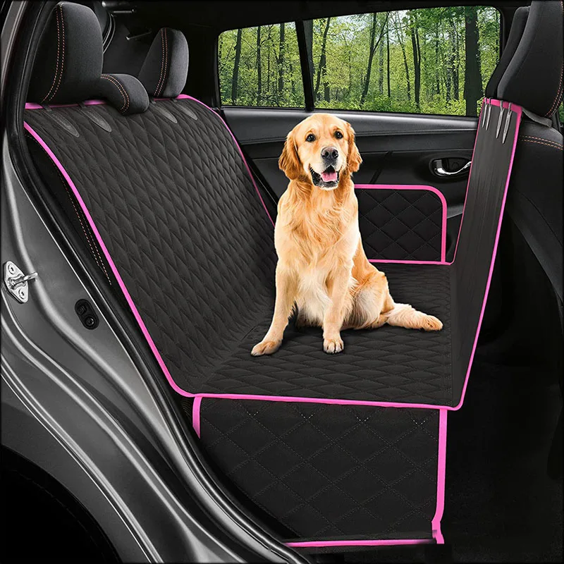 Waterproof Car Dog Back Seat Cover Oxford Cloth Polyester Pet Car Seat Waterproof Cover With Leash Folding Feeding Bowl Pet Mat
