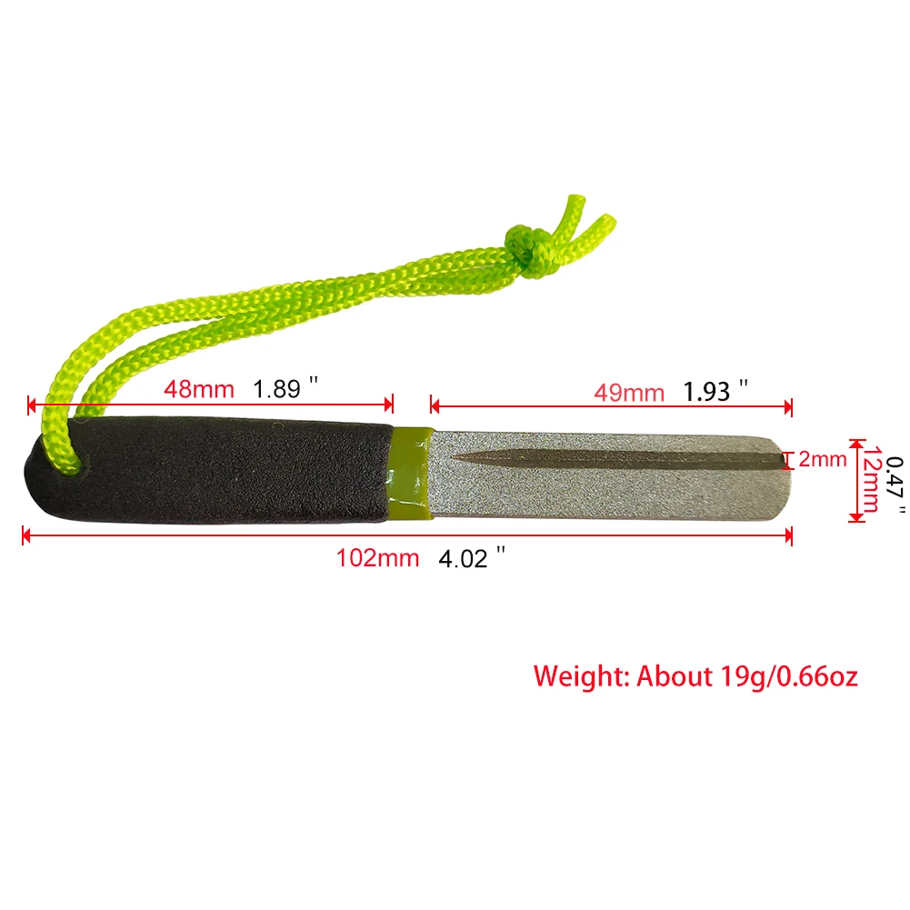 Double Side Good Quality Fishing Flies Hook Hone Fly Fishing Hook Sharpening Tool Hooks Sharpener Hone