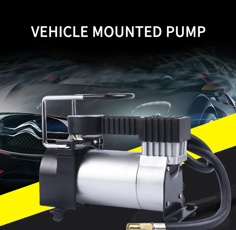 Roadside Emergency Tool Metal Car Air Compressor Pump Tyre Inflator ...