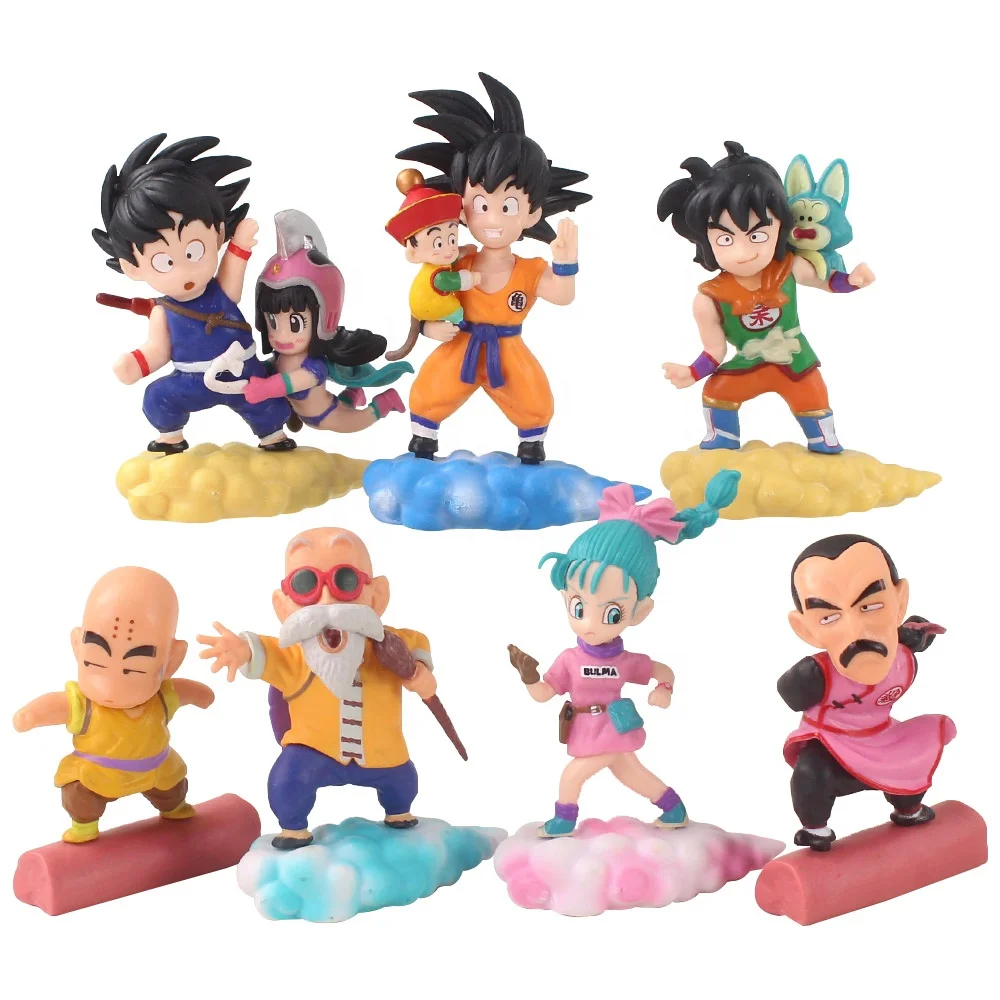 7pcs/set Son Goku Goten Gohan Kuririn Bulma Master Roshi Chichi Tao Pai Pai  Dragon Anime Figure Set Model Toy 8~10cm - Buy Adult Action Figure,Anime  Figure,Son Goku Product on Alibaba.com