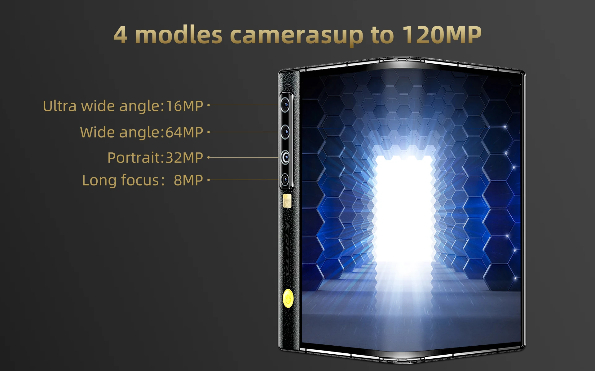 Kreta V11v Highend Business Folding Screen Mobile Phone 12gb+512gb 7.8