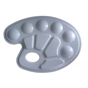 Acrylic Paint Palette Transparent Plastic Artist Paint Color Mixing Tray Clean Plastic Paint Pallette for DIY Art Craft Painting