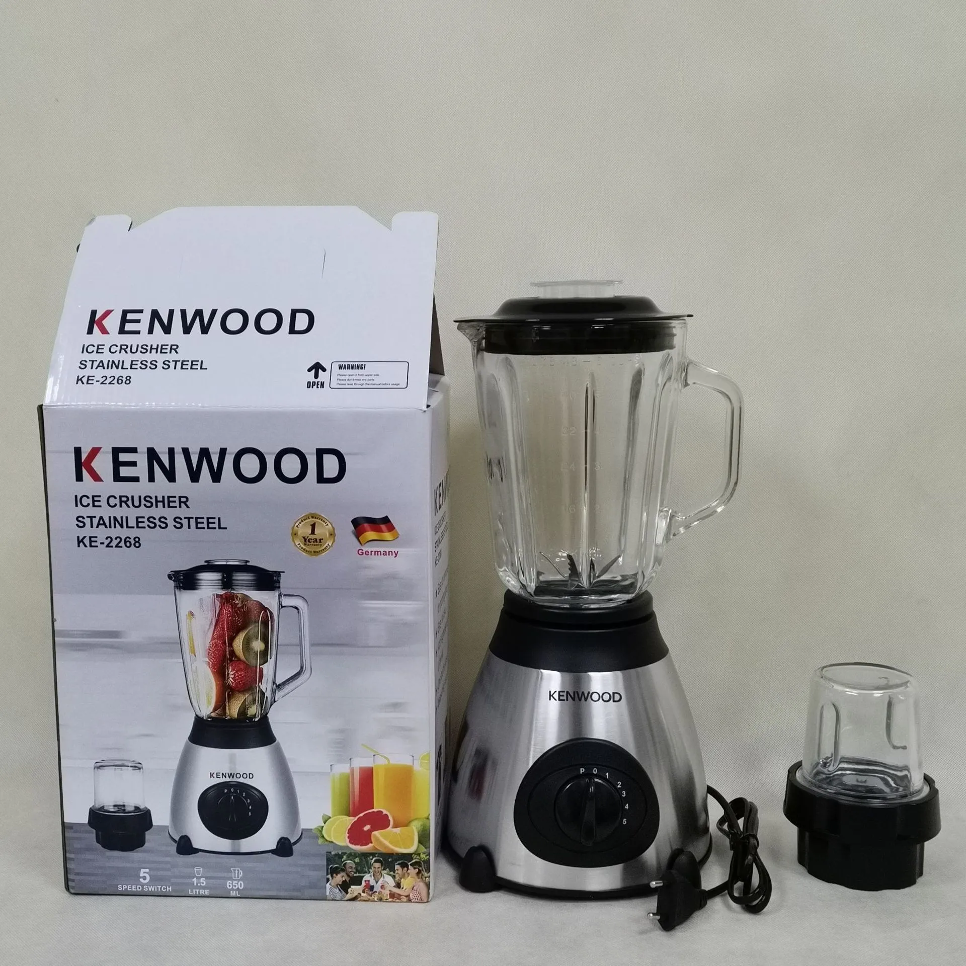 Kenwood 1.5L Stainless Steel Ice Crusher Blender – 301c-1