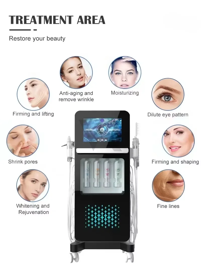 17 in 1 Multifunctional Facial Facial Beauty Device Hydra Oxygen Equipment Diamond Microdermabrasion / Peel Manufacturer