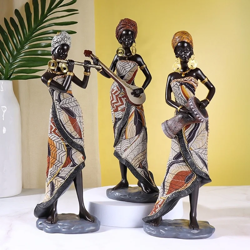 Vintage African Statues - Exotic Figurines for Home Decor