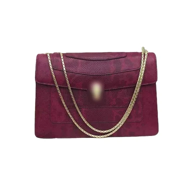 Luxury Women's Fashion Shoulder Bag Leather Evening and Crossbody Bag with Metal Chain Tote for Work and Play