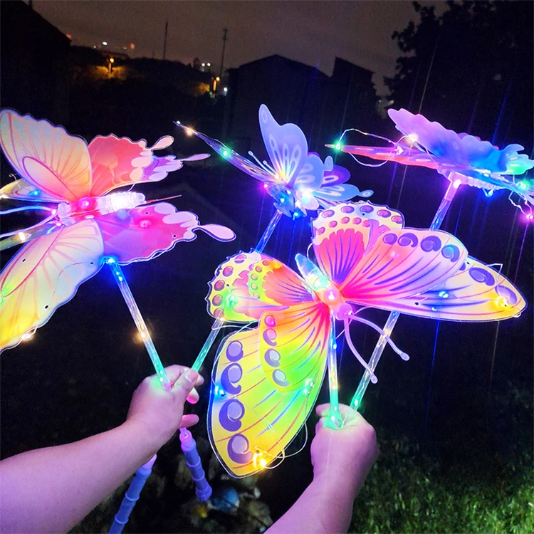Shining Butterflies Flying Glow Stick LED Colorful Flash