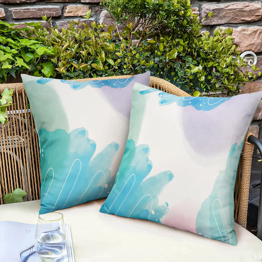 Top Quality Floral Outdoor Sofa Cushions and Pillows New Patterned Waterproof for Camping Sleeping Hotel Use manufacture