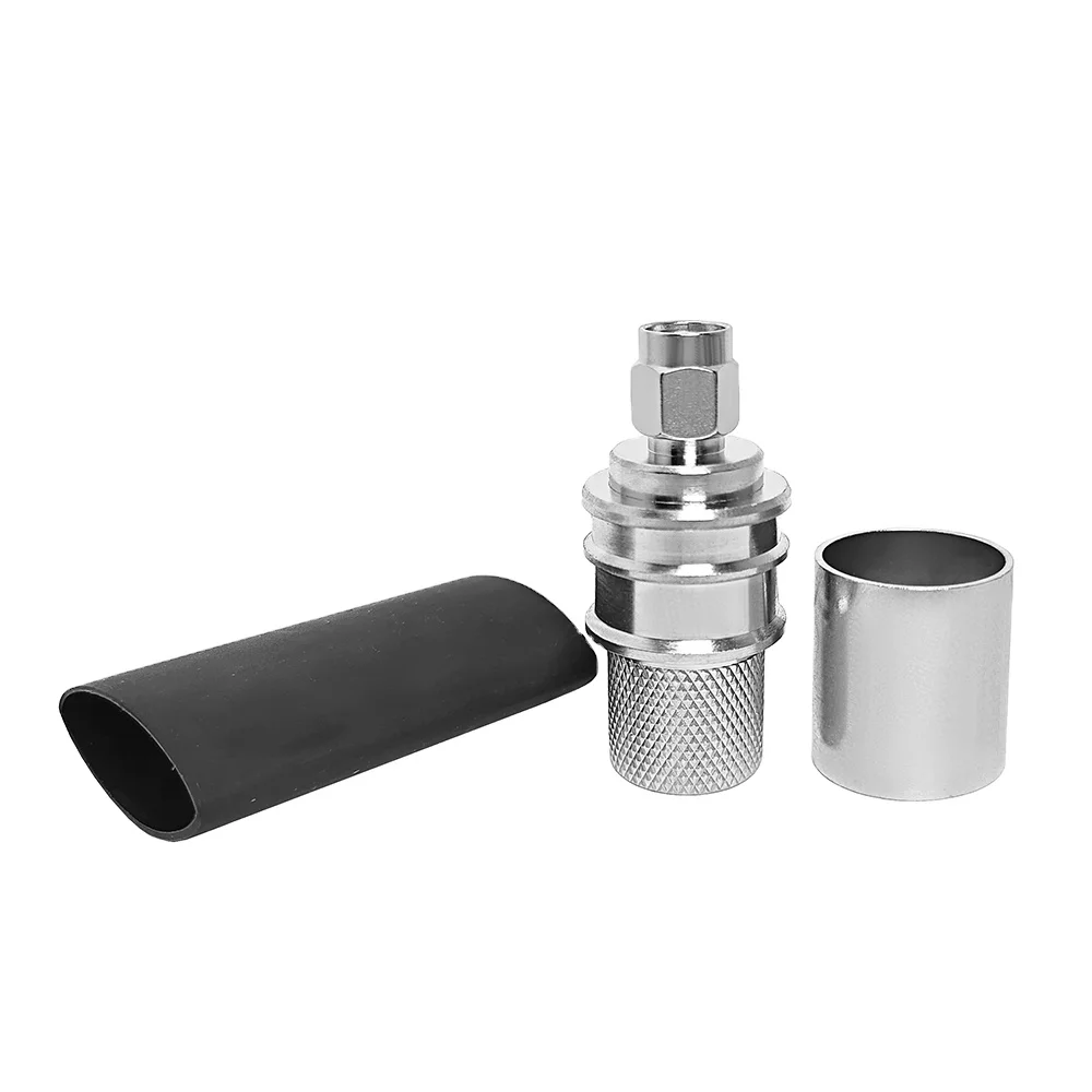 RP Reverse Polarity SMA Male Plug Crimp for LMR600 Coaxial Cable RF Coax Coaxial Connectors