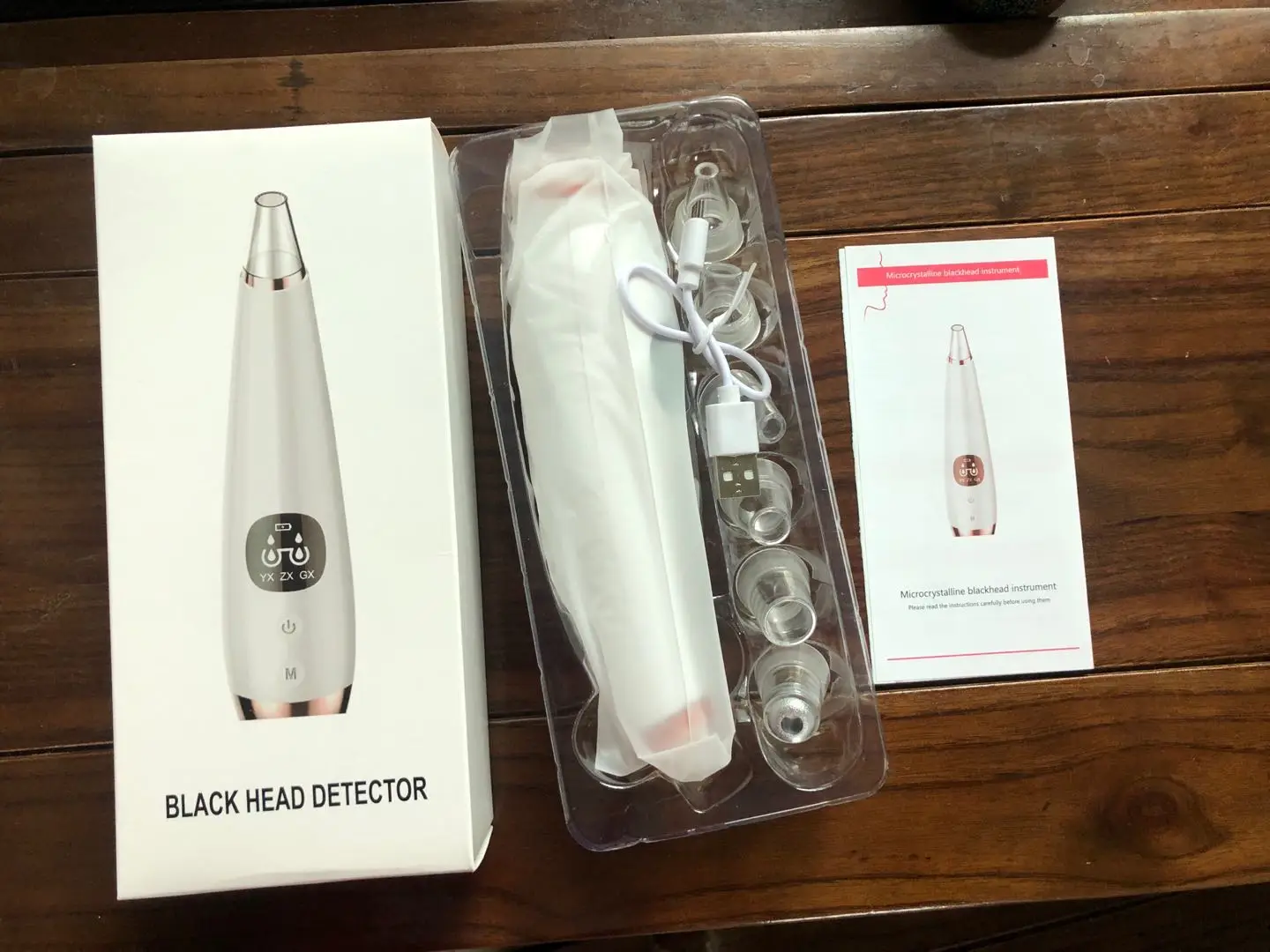 家庭用美容器 ブラックヘッドスクレーパー6In1フェイシャルポアディープクリーニング