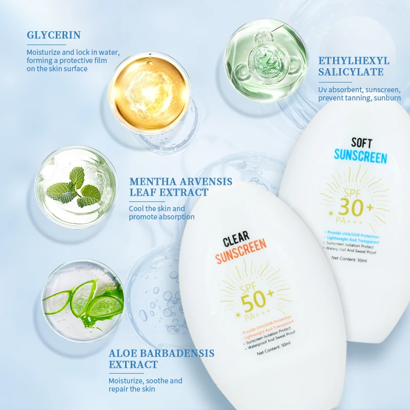 SPF30 SPF50 Sun Skin Protection High SPF Sunblock Sunscreen Cream