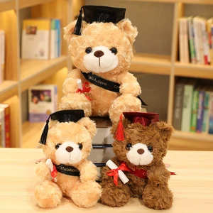 Design Sublimation Graduation Teddy Bear Custom Stuffed Plush Graduation Bear T Shirt