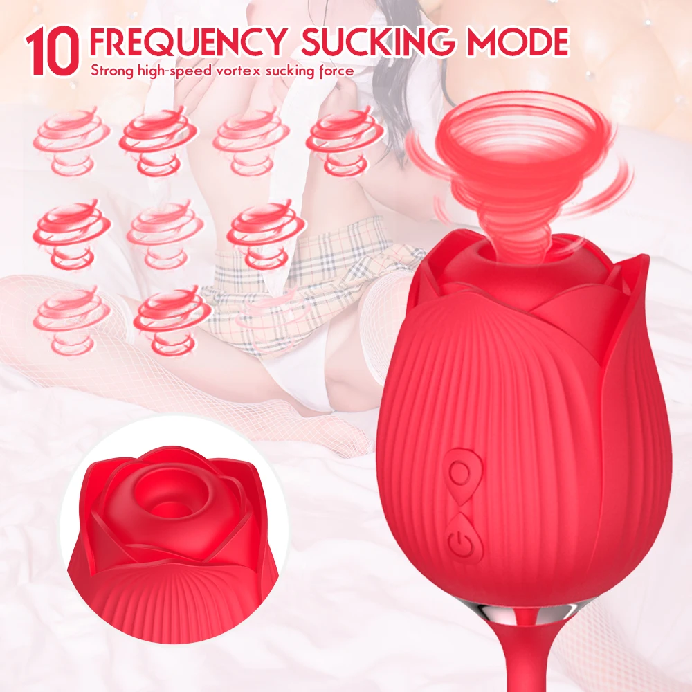 Dkk Vibrating The Flower Sex Toys Rose Clitoris Stimulator Sucker