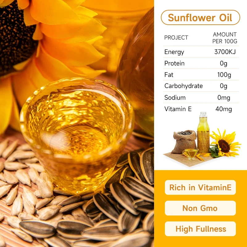 100% Pure Vegetable Cooking Oil Refined Sunflower Oil for Export