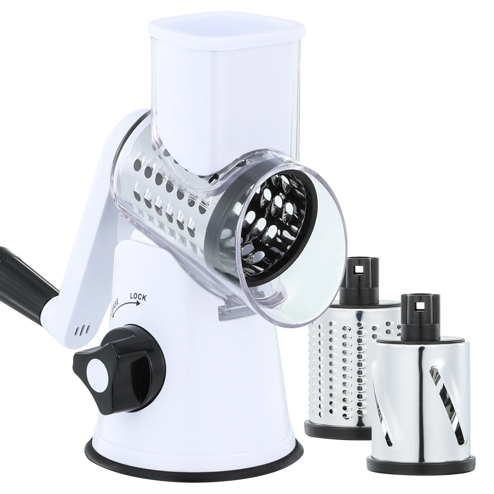 Amezon Hot Selling Cheese Grater Slicer Cutter Food Rotary Vegetable ...