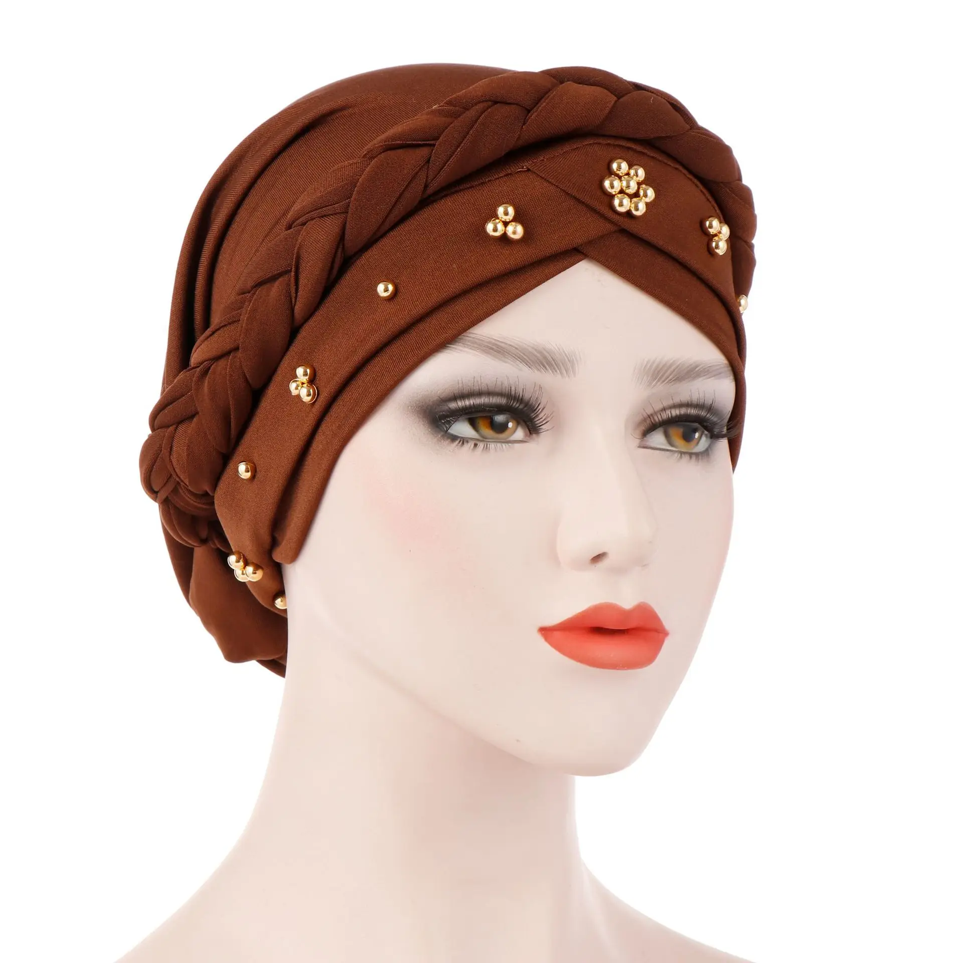 Muslim Hijab Head Cap Turban Hat 