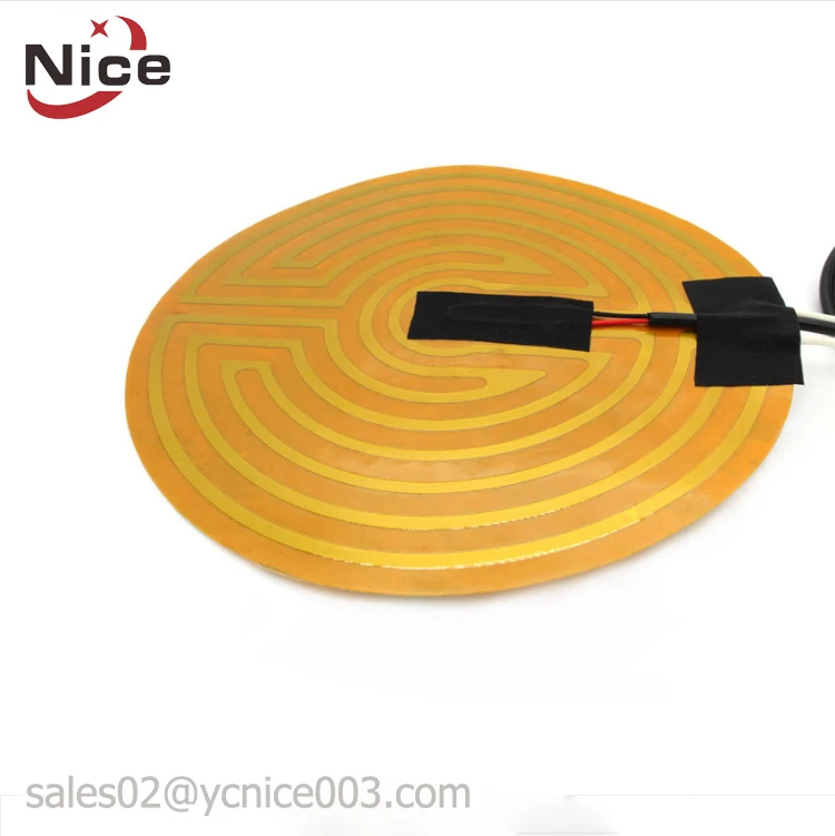 Etched Polyimide Heating Pad Flexible Adhesive Thermo Foil Heaters