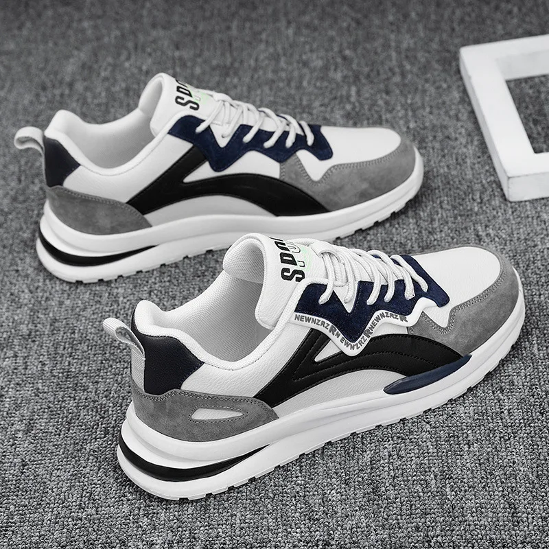 Men's Summer Breathable 2024 New White Shoes Trend All Sports Leisure Running Shoes