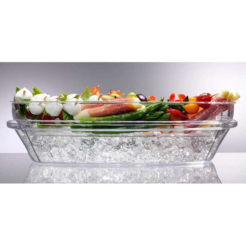 Simply Instyle Appetizer Serving Tray On Ice With Lid,3 Layers 15 Inch ...