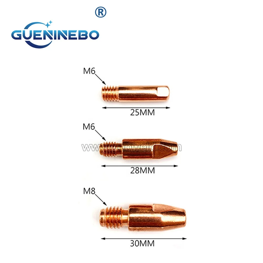 MB15 15AK Punta di contatto M6 da 0,8 mm e portapunta, diffusore e coppa protettiva per torcia di saldatura MIG MB15 15AK, 18 pezzi YMYNY