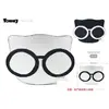 44*34*2cm Black-background cat with glasses